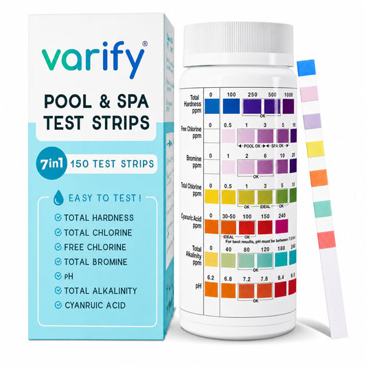 Varify 7 in 1 Pool Test Strips (150 Strips)