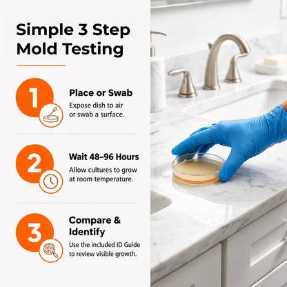 Mold Test Kit - Petri Dishes for Home Air Quality